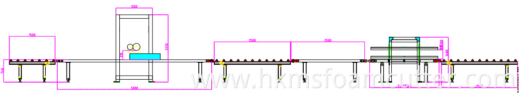 Mattress Glue machine Installation Drawing